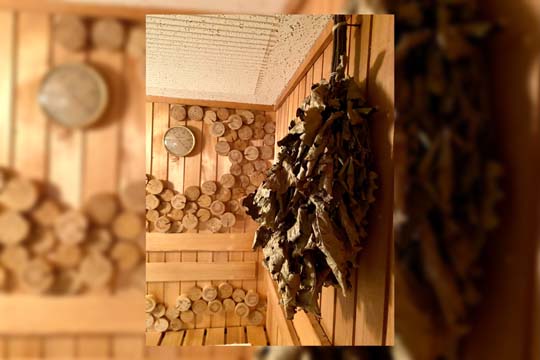 小松湯 サウナ室 ヴィヒタ