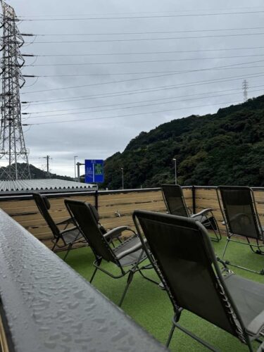 山賊サウナ 外気浴スペース