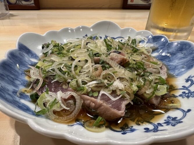 旬味処　ふじせ　鰹のたたき