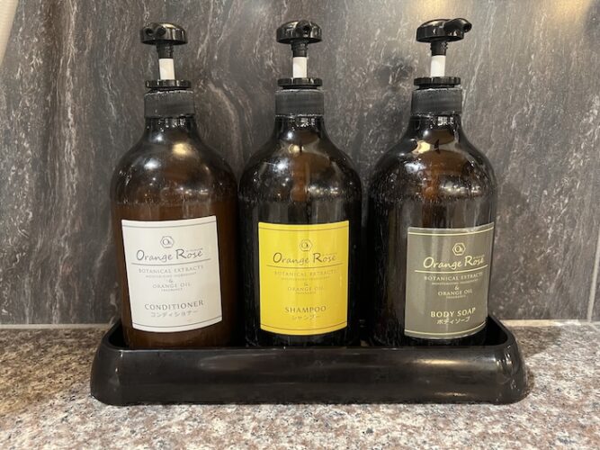 改栄湯　オーランジュロゼ　シャンプー　コンディショナー　ボディーソープ