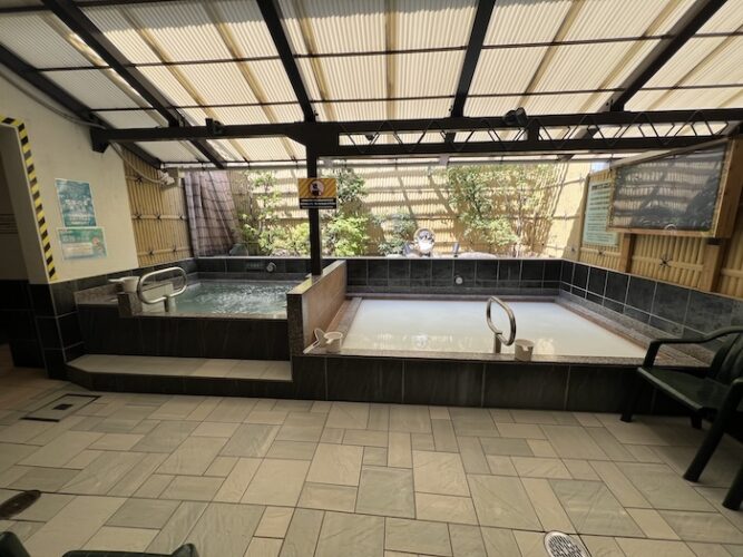 改栄湯 露天風呂 シルキーバス 水風呂