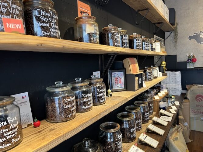 入谷珈琲豆店 内観 コーヒー豆