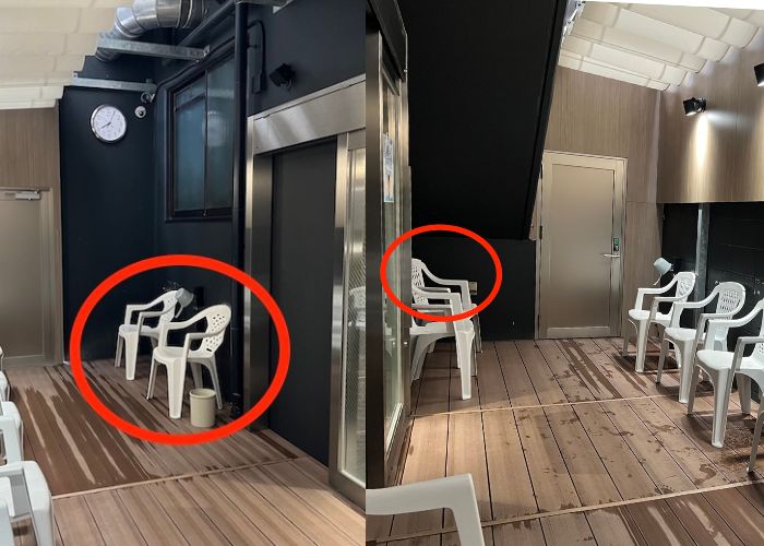 白水湯 外気浴スペース おすすめの席