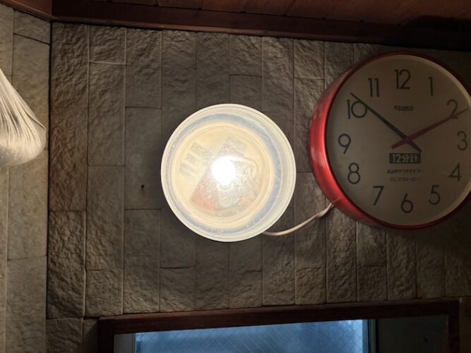 アクアプレイス旭 男湯サウナ室 照明