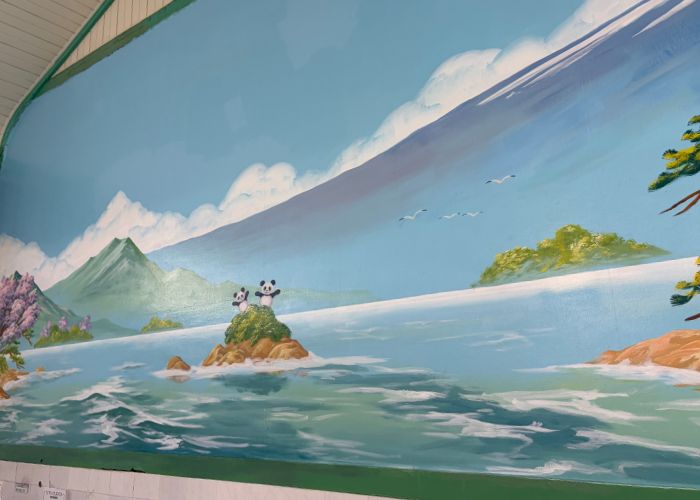 東上野 寿湯　女湯　浴室壁画