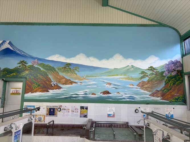 東上野 寿湯　男湯　壁画