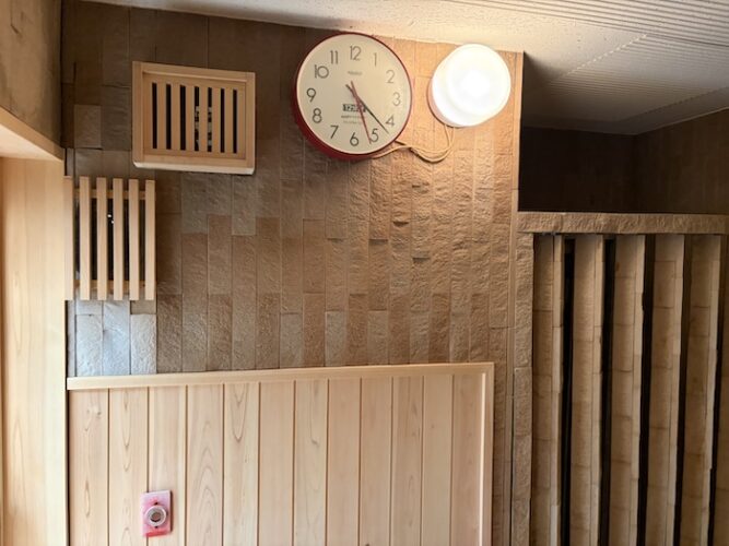 浅草 鶴の湯 サウナ室 12分計