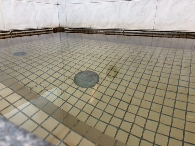 浅草 鶴の湯 ラドン風呂1