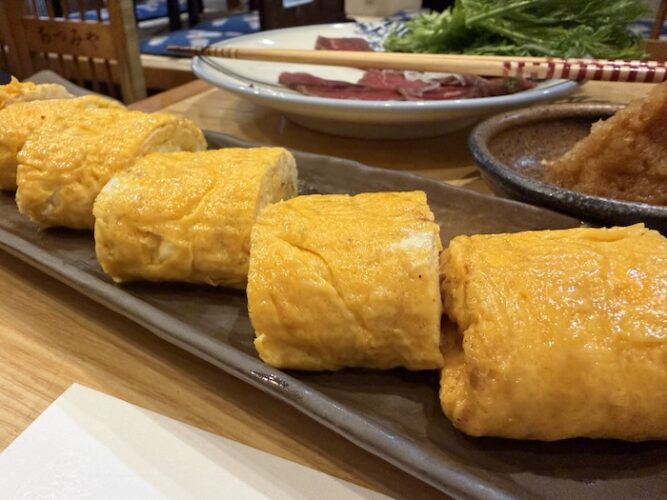 浅草 鶴の湯 玉子焼き