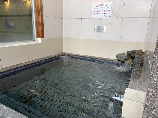 浅草 鶴の湯 水風呂 外観(斜め)